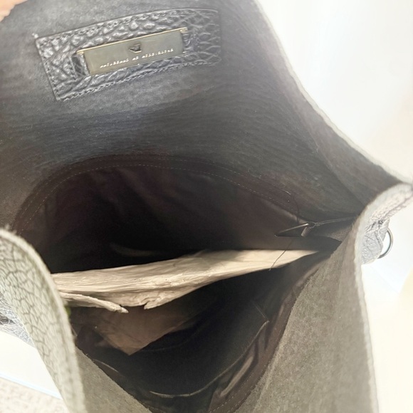 NWT Ampersand As Apostrophe Black Large Buffalo Parcel Bag - Picture 6 of 10